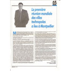 La première réunion mondiale des villes technopoles a lieu à Montpellier