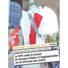 Le NPA salue le travail de Georges Frêche à l'Agglomération en lui dressant une statue