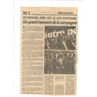 Mitterrand, hier, sur le site d'Antigone