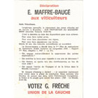 Soutien d' E. Maffre Baugé
