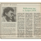 Budget 1979, édito